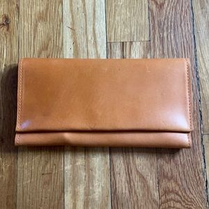 ABLE brown leather wallet
